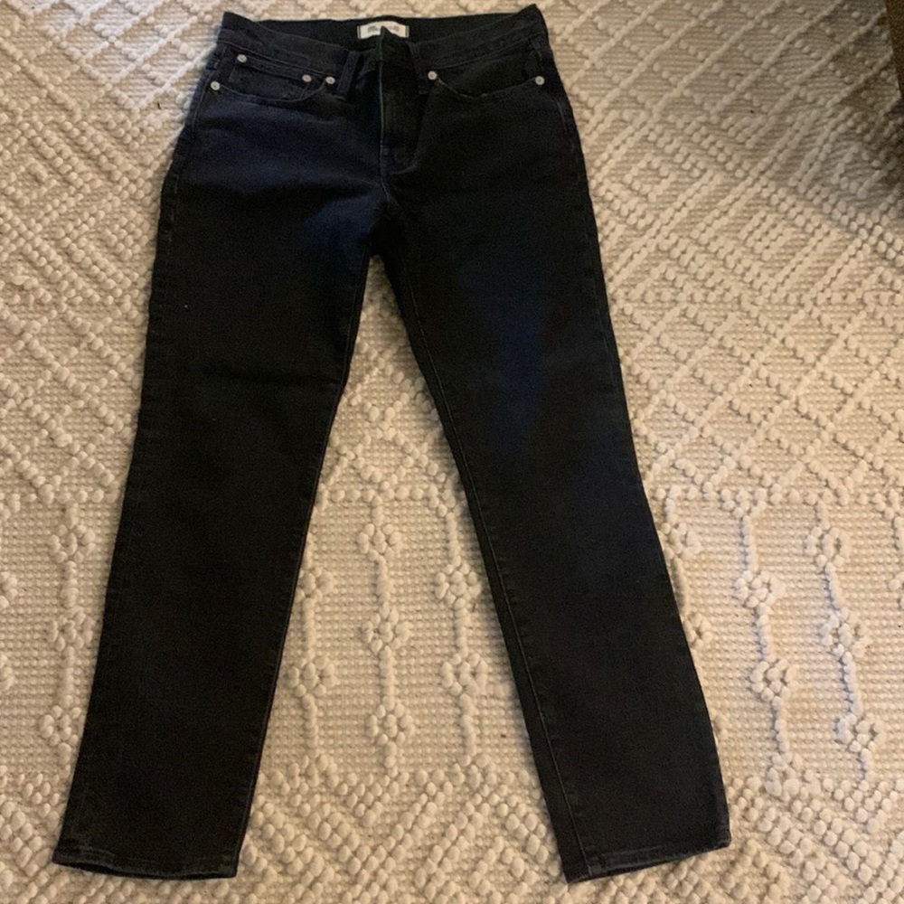 Madewell black jeans tomboy straight